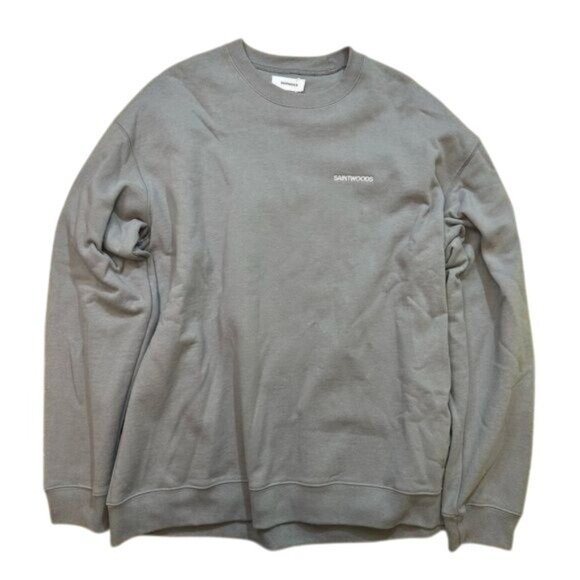 SAINTWOODS Cotton Fleece Logo Sweatshirt - Picture 1 of 8